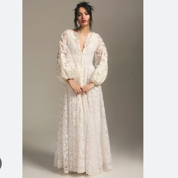 Anthropologie Dresses & Skirts - PANKAJ & NIDHI LACE MAXI DRESS